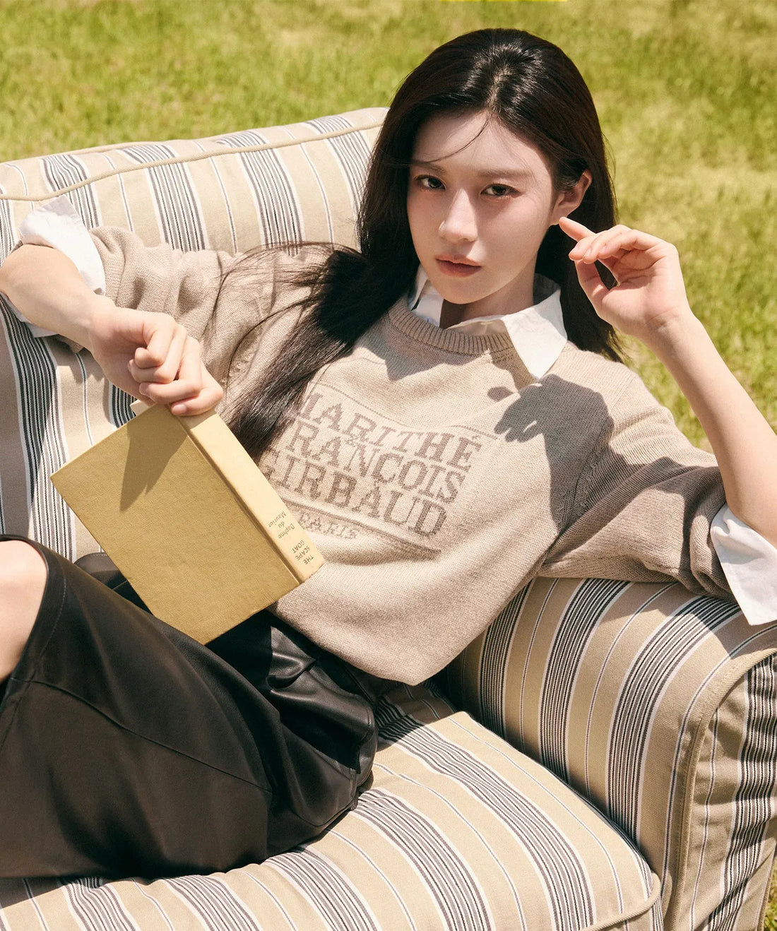 韓國 Marithe Francois Girbaud Classic Logo Knit Pullover【MF665】