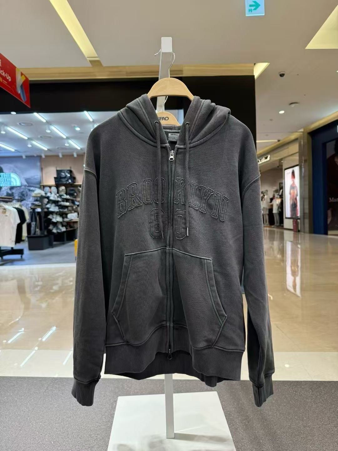 韓國 SPAO Brooklyn Pigment Hooded Zip-Up【SP234】