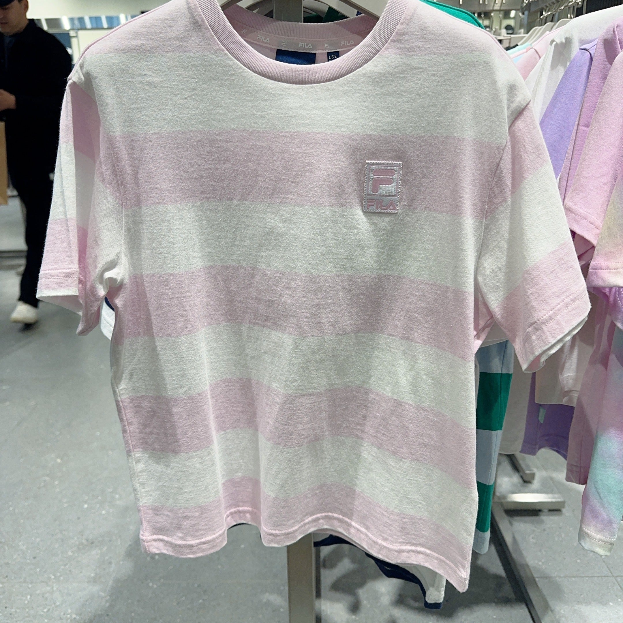 韓國 FILA KIDS Essential Stripe Short Sleeve T-Shirt【FA337】