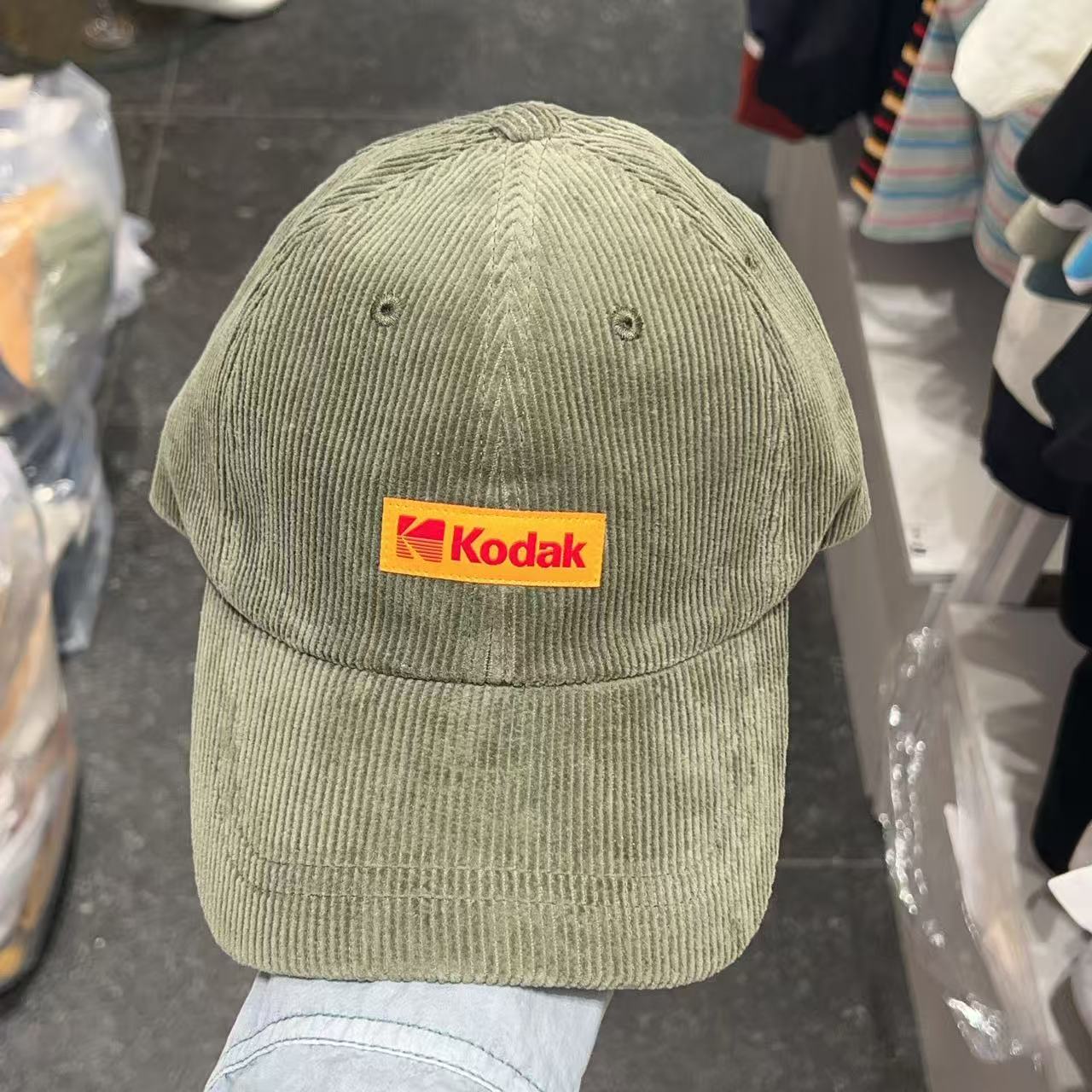 韓國 Kodak Signature Fit Corduroy Ball Cap【KK031】