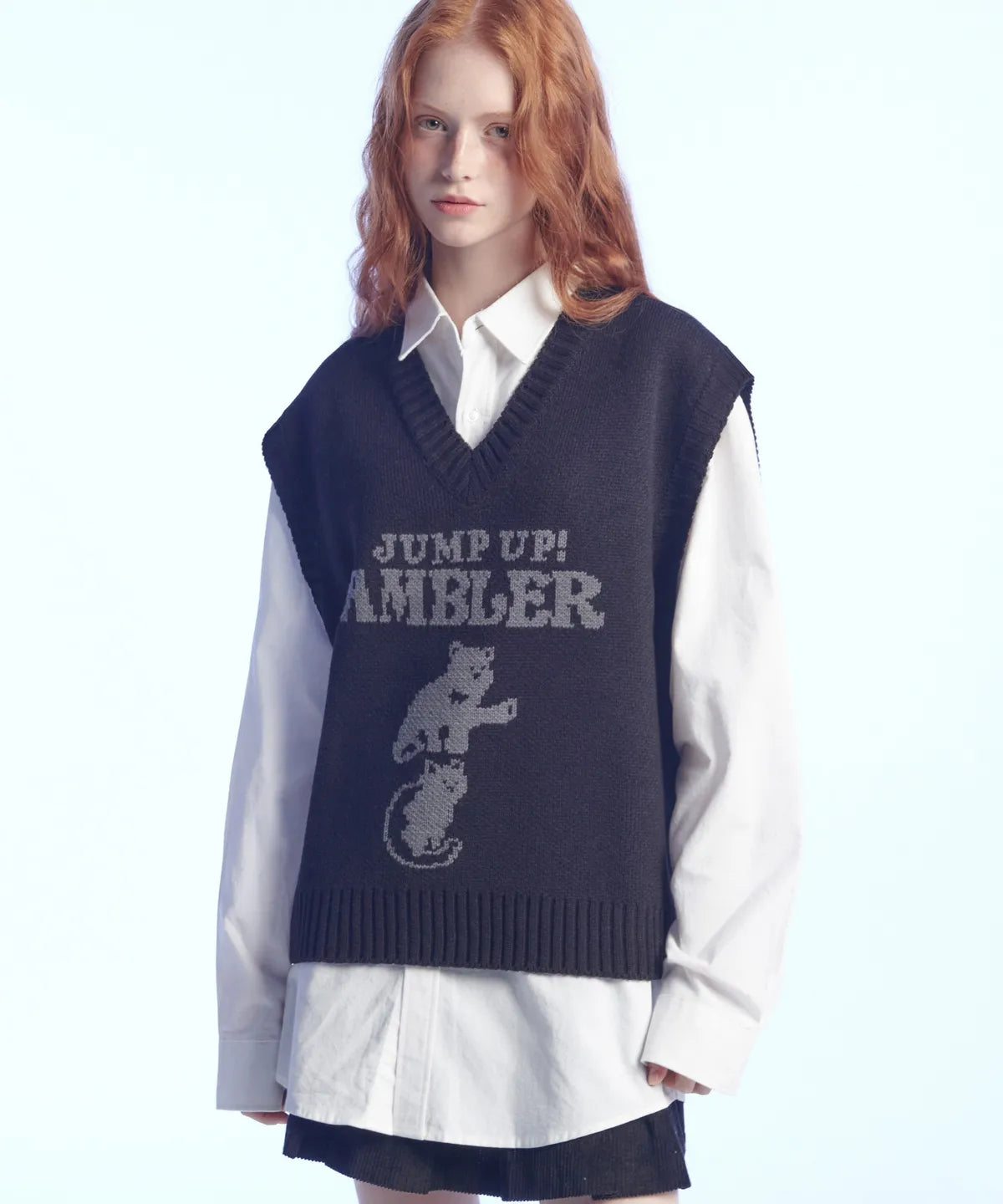 韓國 Ambler Jump up, super star! Sweater Knit Vest【AR075】