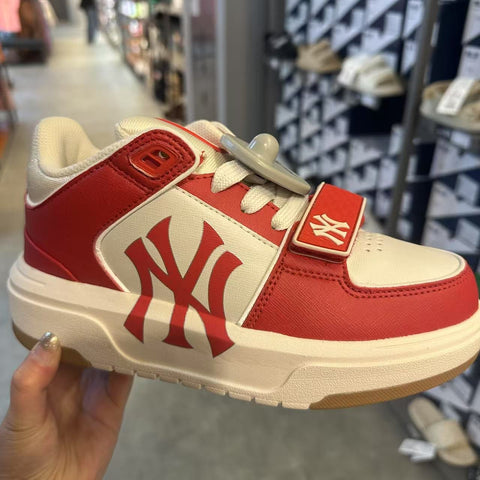 韓國 MLB Chunky Liner Mid New York Yankees Fashion Shoes Sneakers【MB361】