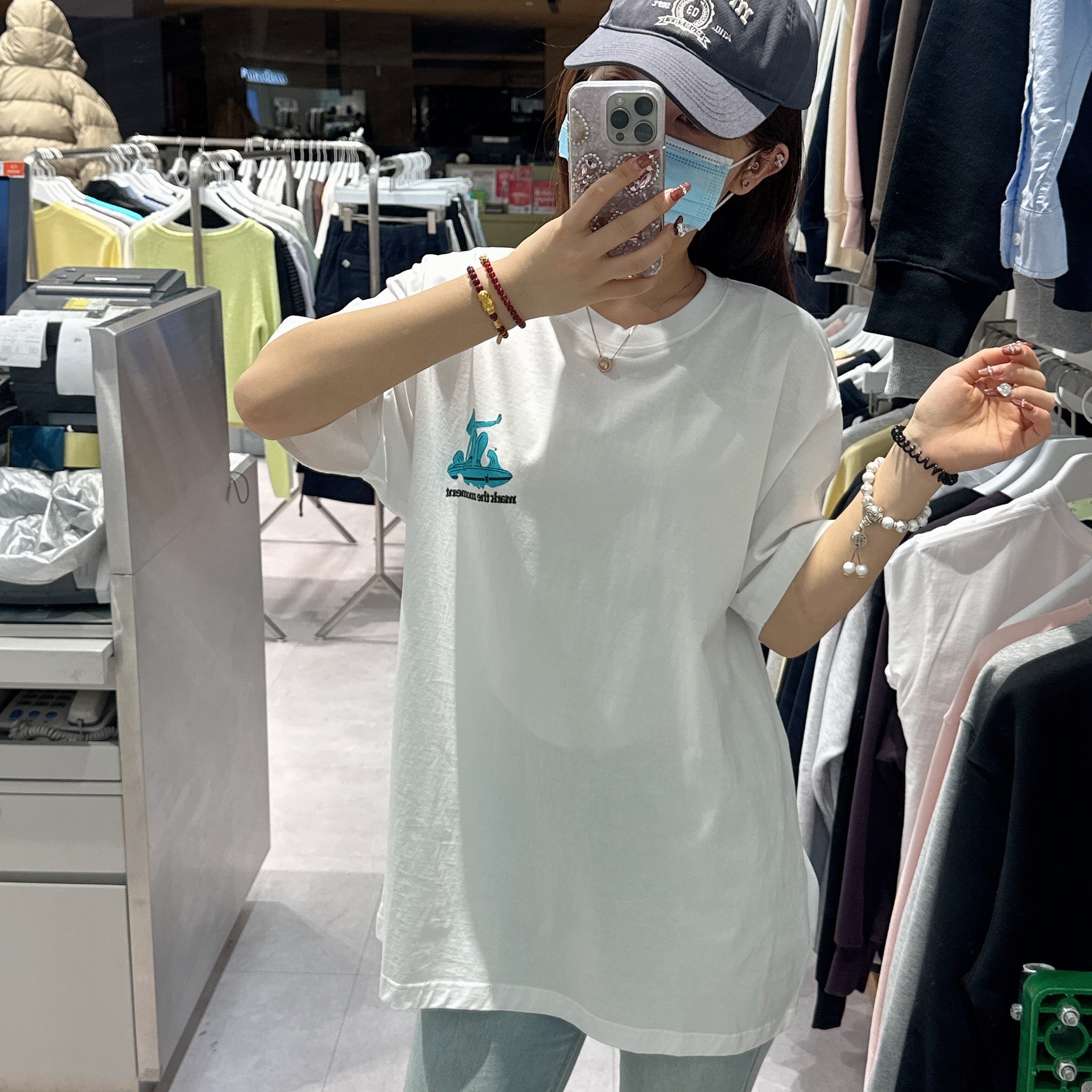 韓國 Markm COLOR BOARDER MOVEMENT T-SHIRT【MA105】