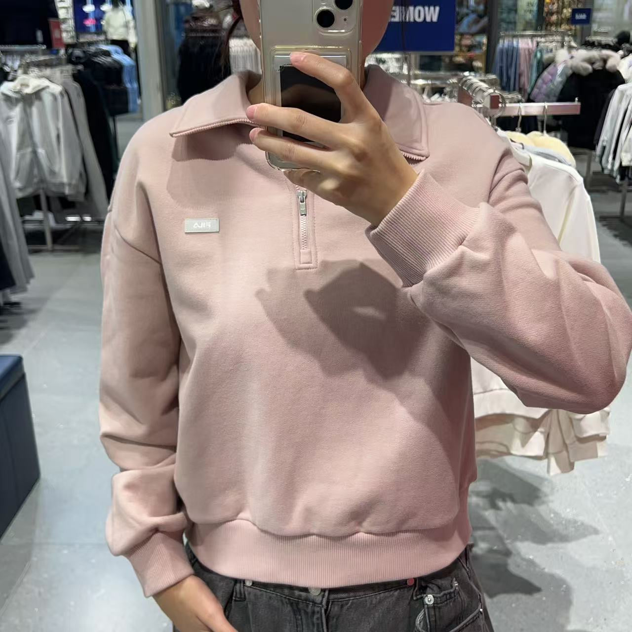 韓國 FILA Basic Half-zip Sweatshirt【FA048】