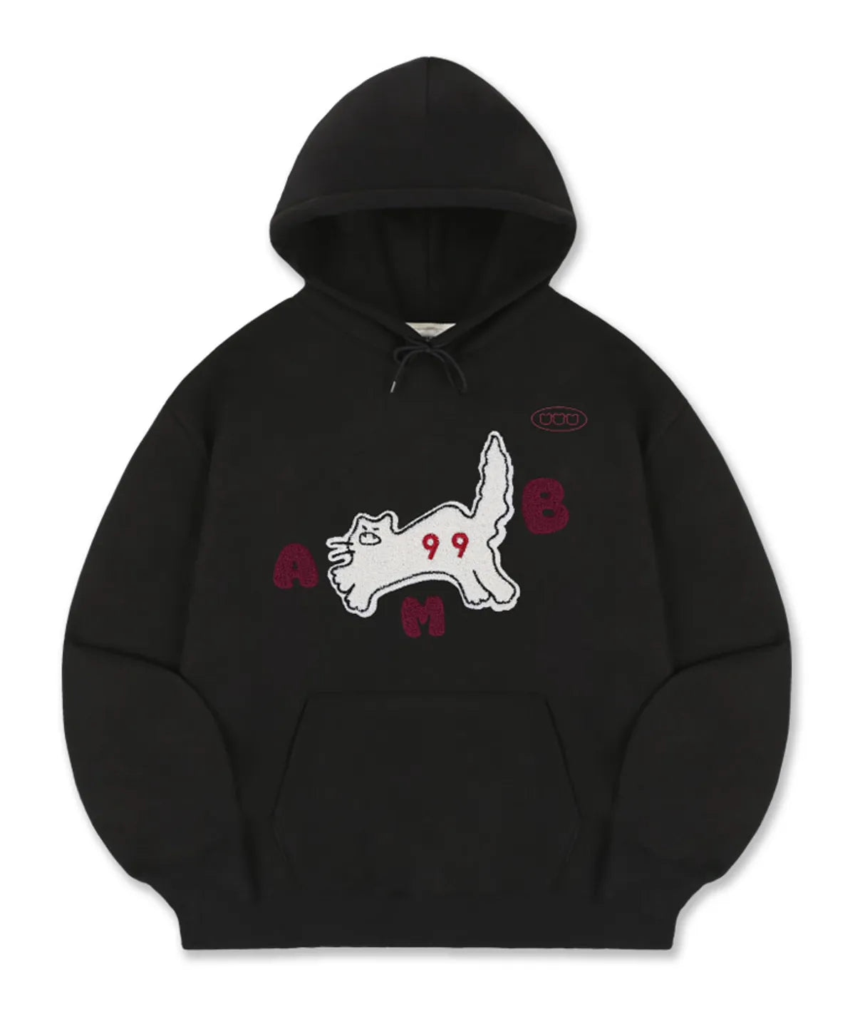 韓國 Ambler Meow! Cat Embroidered Unisex Hoodie【AR074】