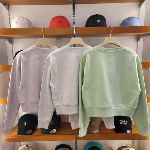 韓國 Wacky Willy Women's Lily Wappen Crop Sweatshirt【WW114】 - STT Mall HK 靚太網購