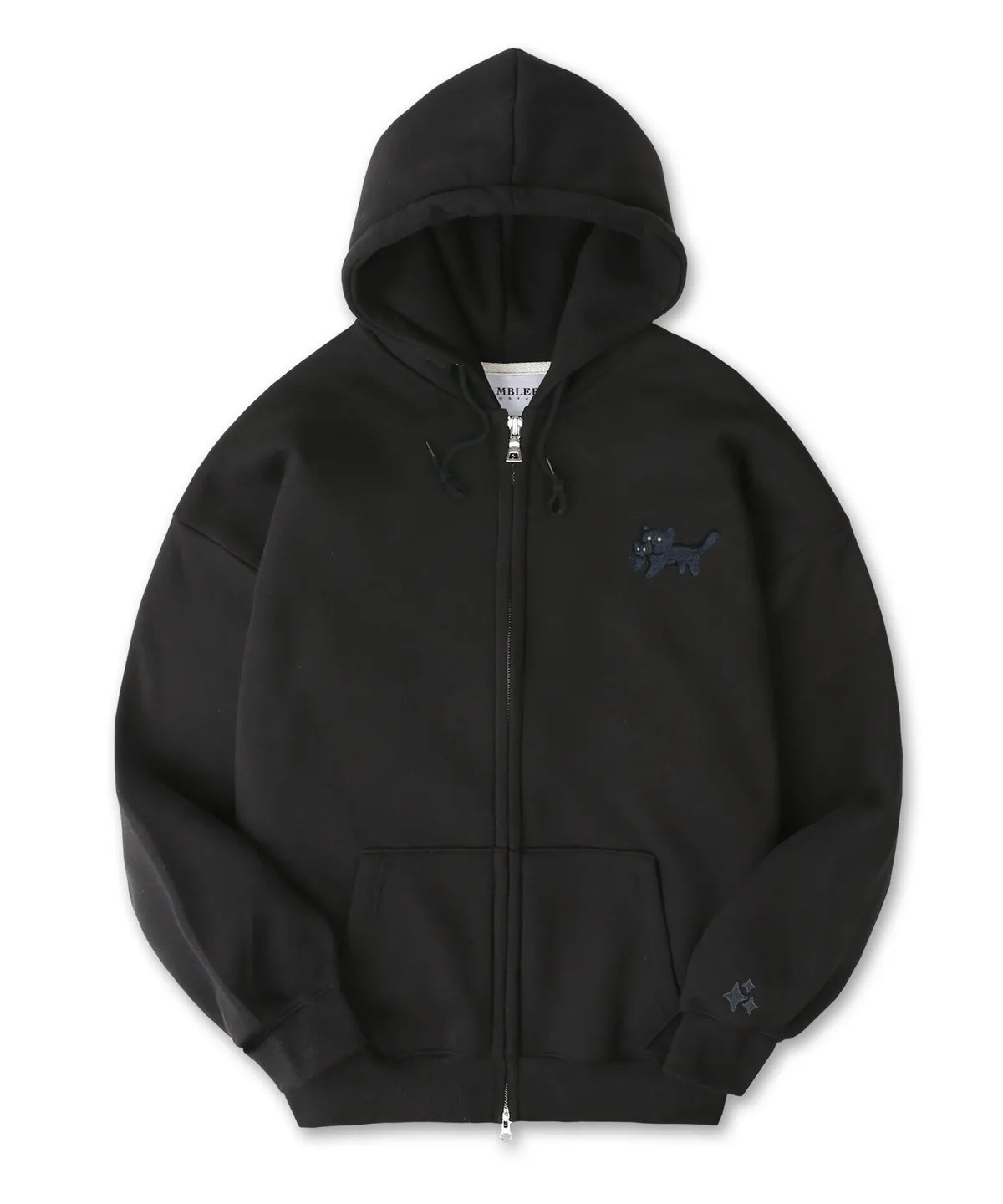 韓國 Ambler Black Cat Zip-Up Jacket【AR121】