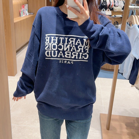 【現貨】韓國 Marithe Francois Girbaud Classic Logo Knit Pullover 【MF296】 - STT Mall HK 靚太網購