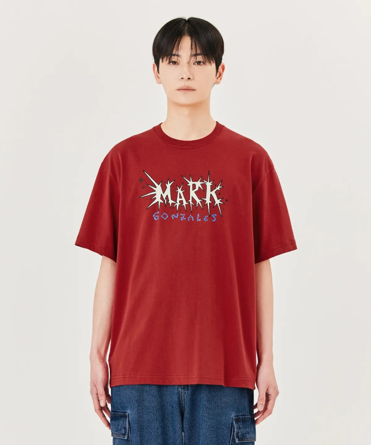 韓國 Mark Gonzales Sign Logo Thunder Graphic Short Sleeve T-Shirt【MG068】