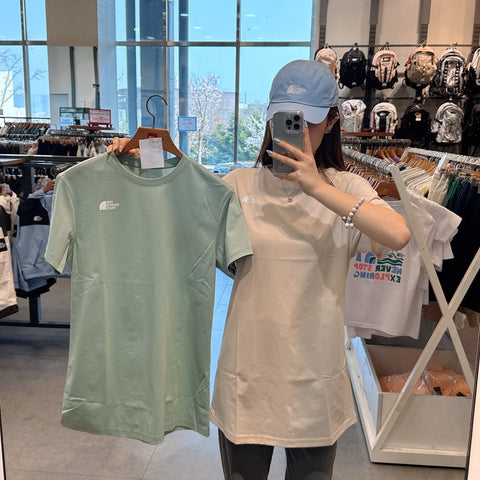 韓國 The North Face Women's Stinson Long Short Sleeve Round T-shirt【NF089】