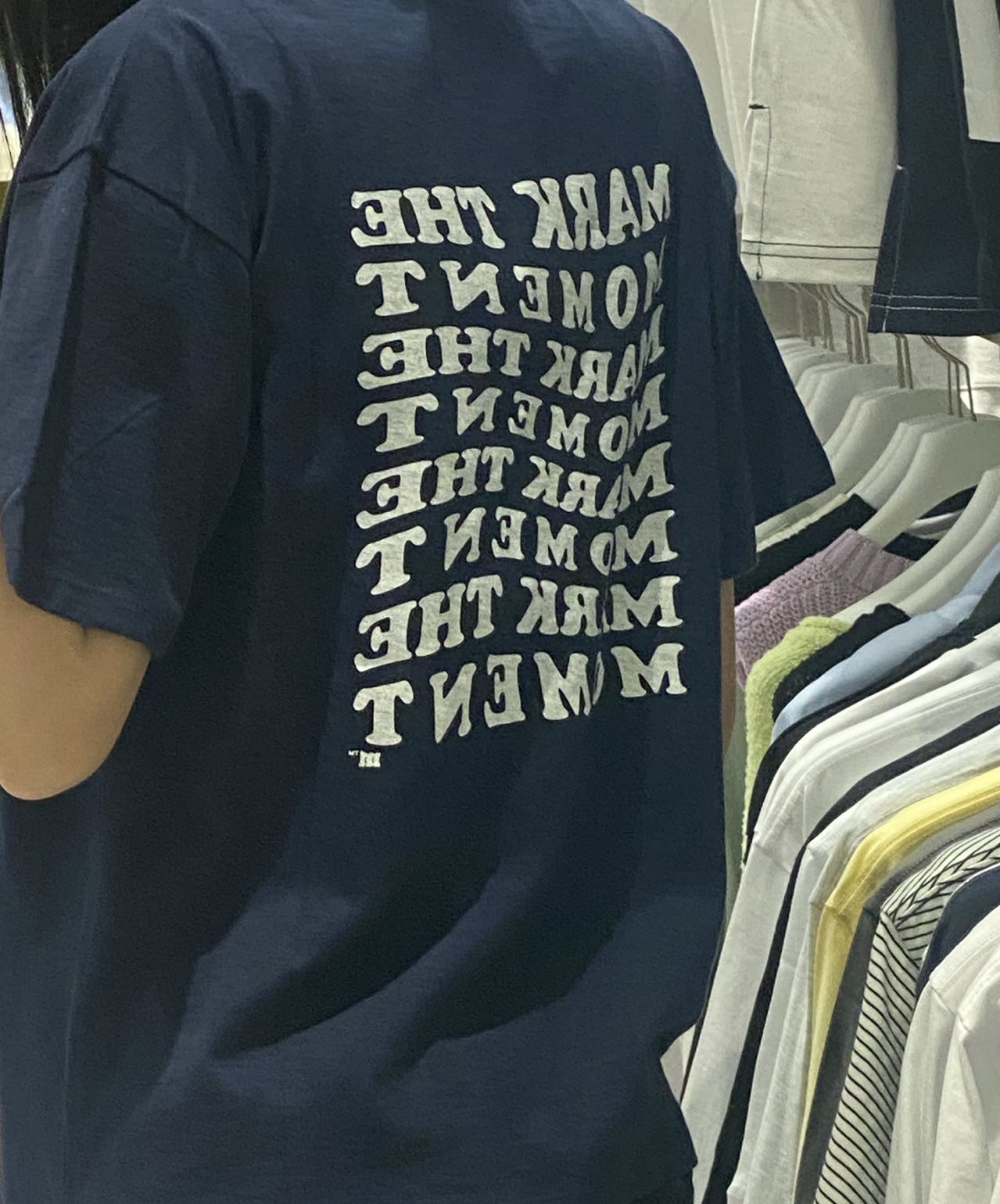 韓國 Markm WAVE SLOGAN GRAPHIC SLUB T-SHIRT【MA055】 - STT Mall HK 靚太網購