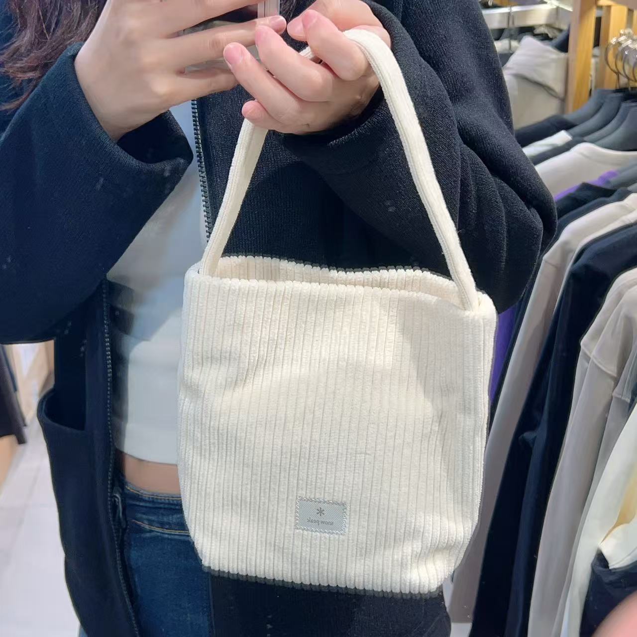 韓國 Snowpeak Corduroy Mini Tote Bag【SN006】