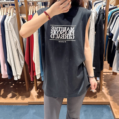 韓國 Marithe Francois Girbaud CLASSIC LOGO SLEEVELESS【MF572】