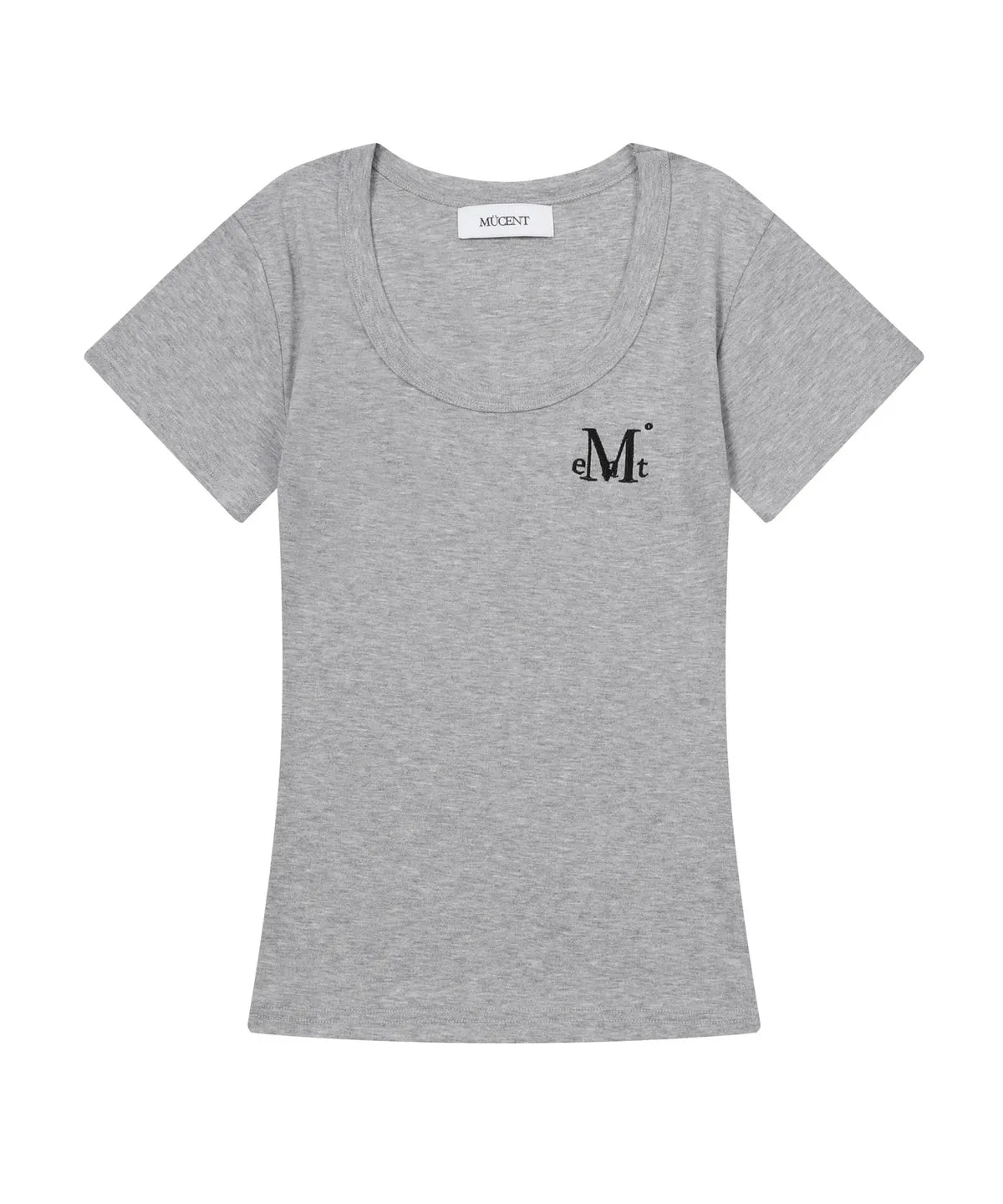 韓國 Mucent Ferring Midi Round Neck Half T-Shirt【MU023】