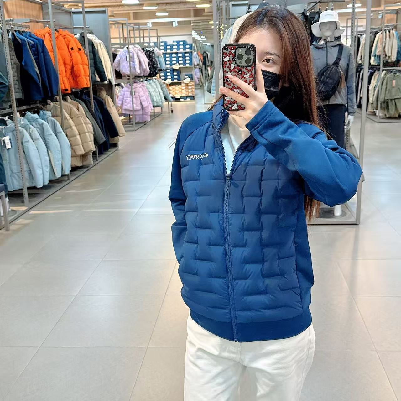 韓國 Discovery Leighton Tube Goose Down Lightweight Padding (鵝絨)【DY139】