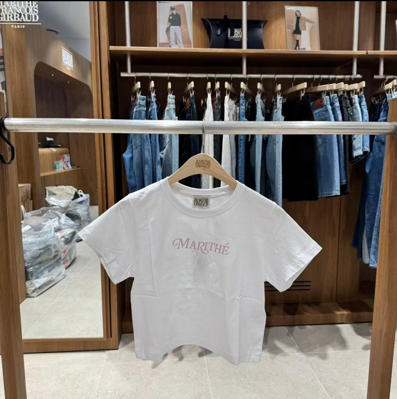 韓國 Marithe Francois Girbaud Basic Bow T-Shirt【MF505】
