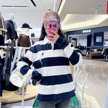 韓國 SPAO Woody Rugby Long Sleeve T-Shirt【SP302】