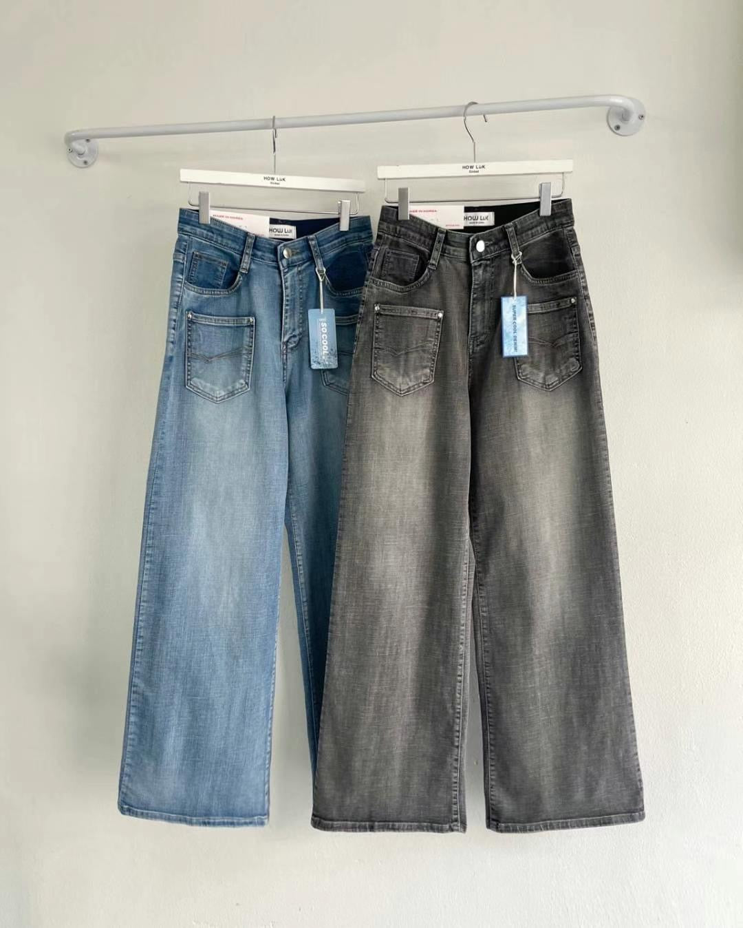 【現貨】韓國 HowLuk 牛仔褲 (夏季冰涼感)【H2067】