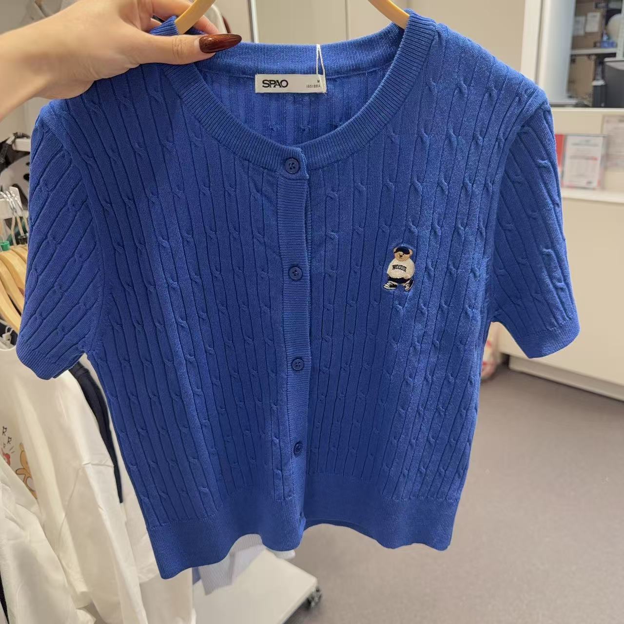 【現貨】韓國 SPAO Cable Crop Cardigan【SP085】