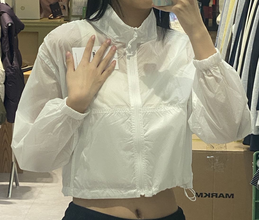 韓國 Markm SHEER WIND BREAKER CROP JUMPER【MA056】 - STT Mall HK 靚太網購