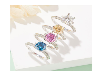 莫桑鑽 S925銀半壁江山1.5克拉戒指【SM1234】