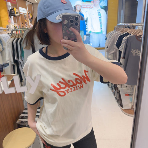 韓國 Wacky Willy Big Logo Crew Neck T-Shirt【WW209】