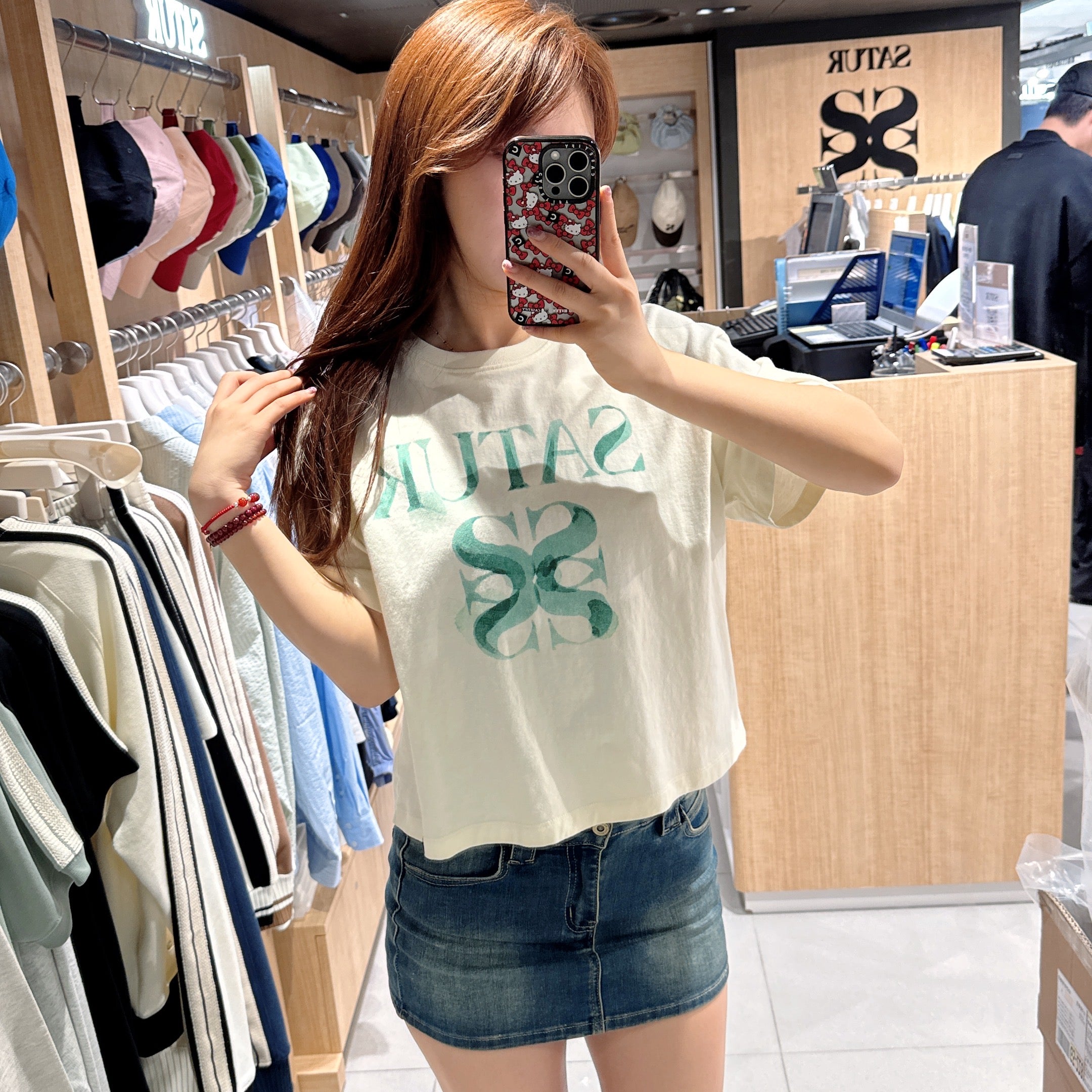韓國 Satur Classic Logo Short Sleeve T-Shirt【SR113】