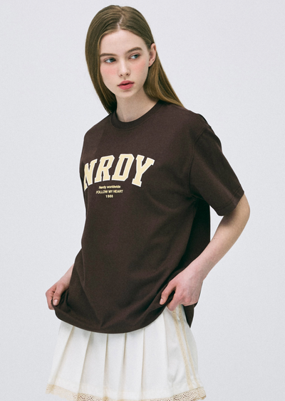 韓國 Nerdy Arch Logo S/S T-Shirt【NY025】