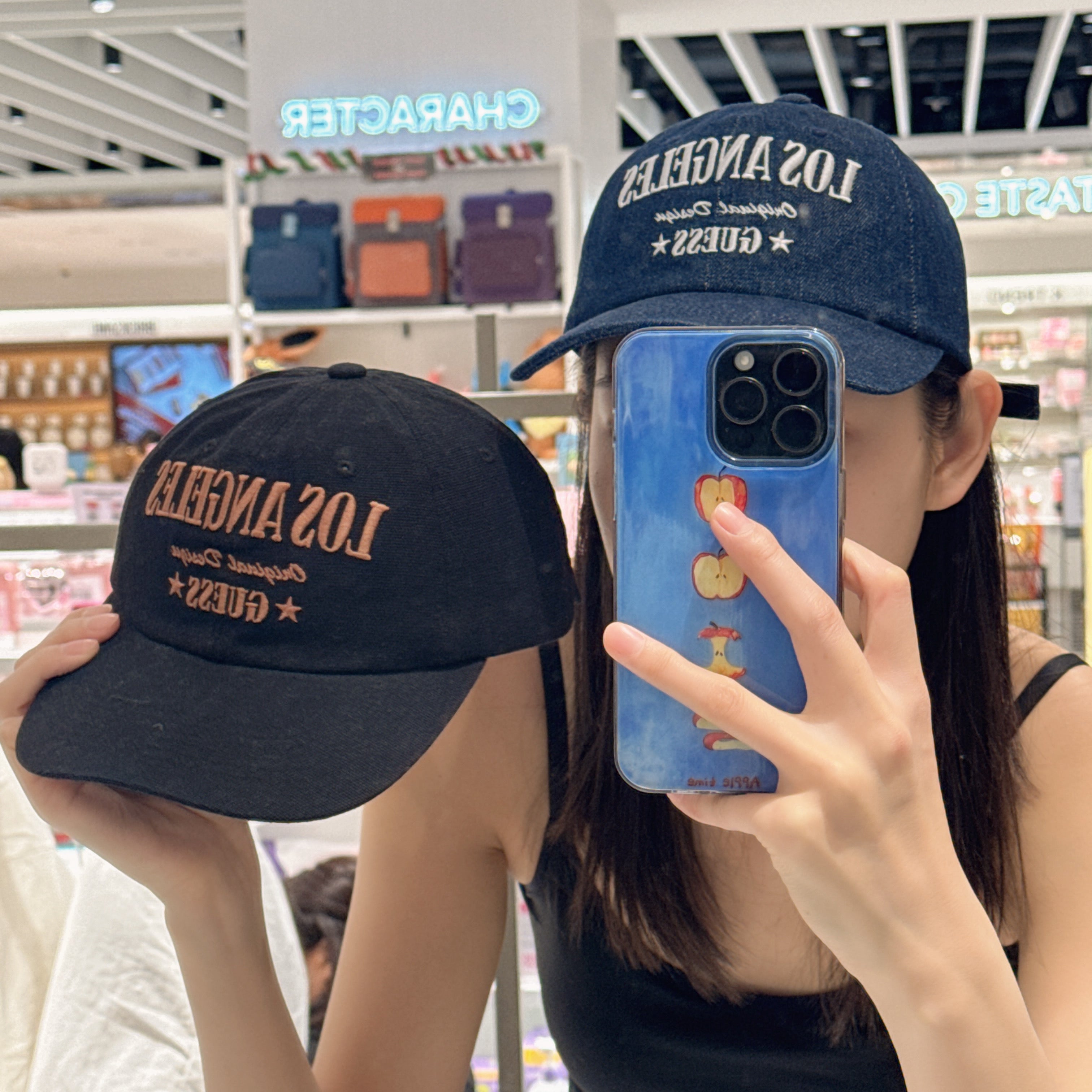 韓國 Guess Denim Washed Cap【GU035】