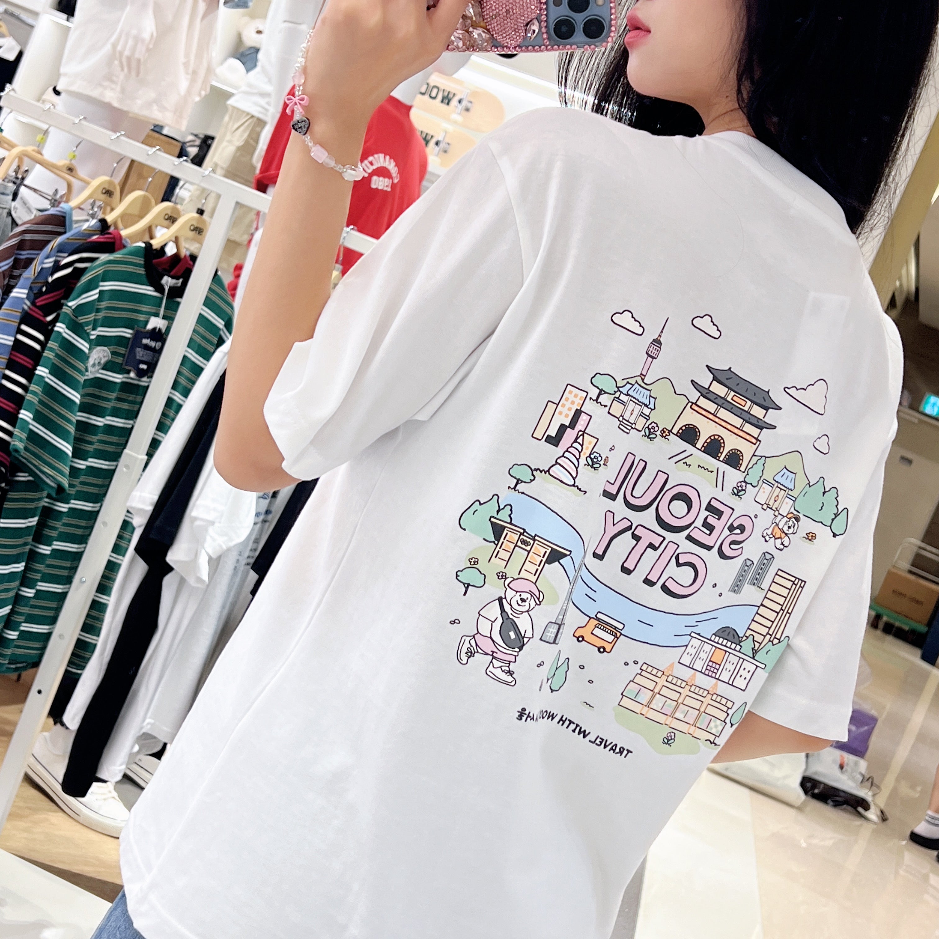 韓國 SPAO Seoul Tour Short Sleeve T-shirt【SP190】