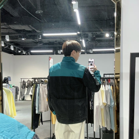 韓國 National Geographic Men's Single-Layer Shibori High-Neck Point Jumper【NG599】