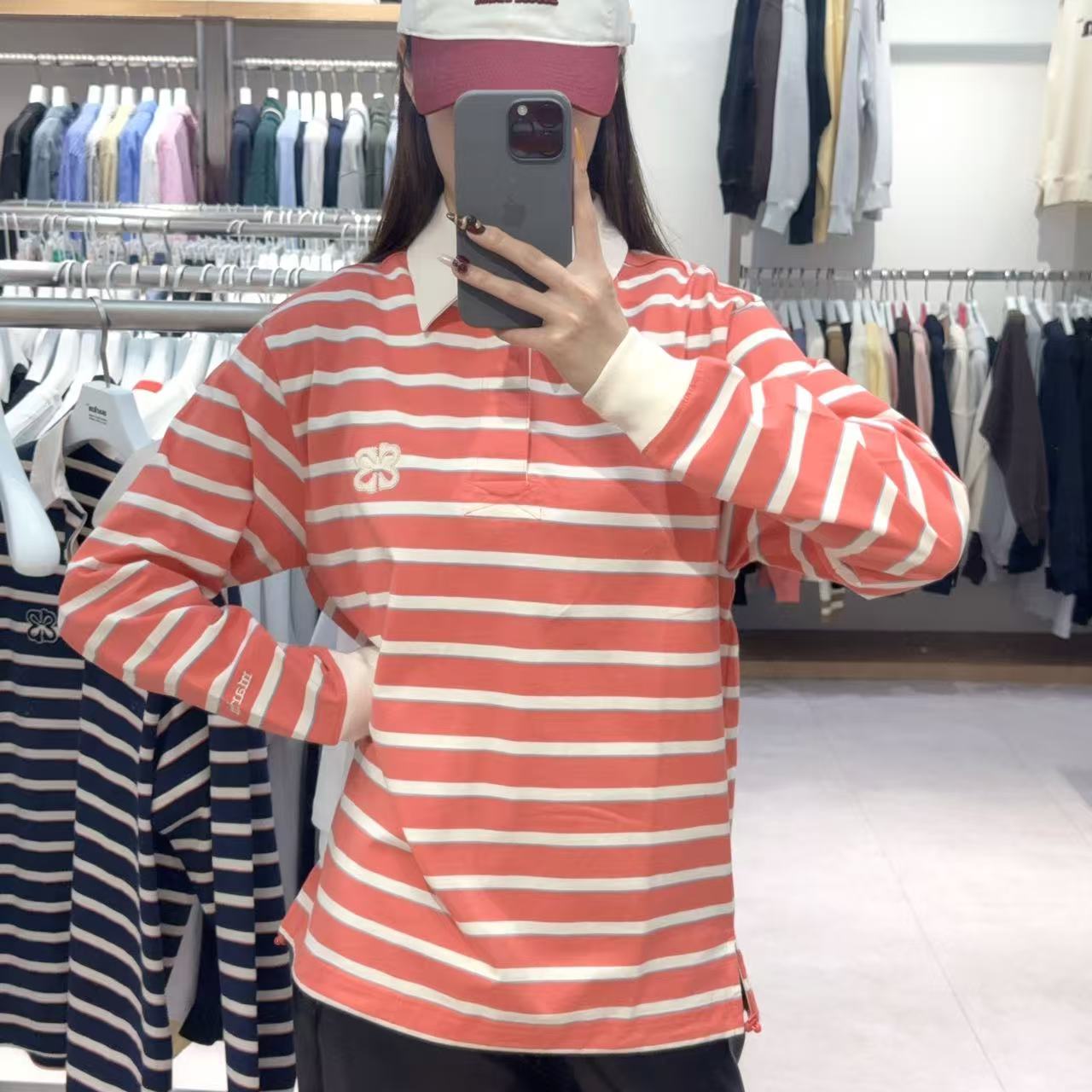 韓國 Markm MULTI STRIPE POLO T-SHIRT【MA119】