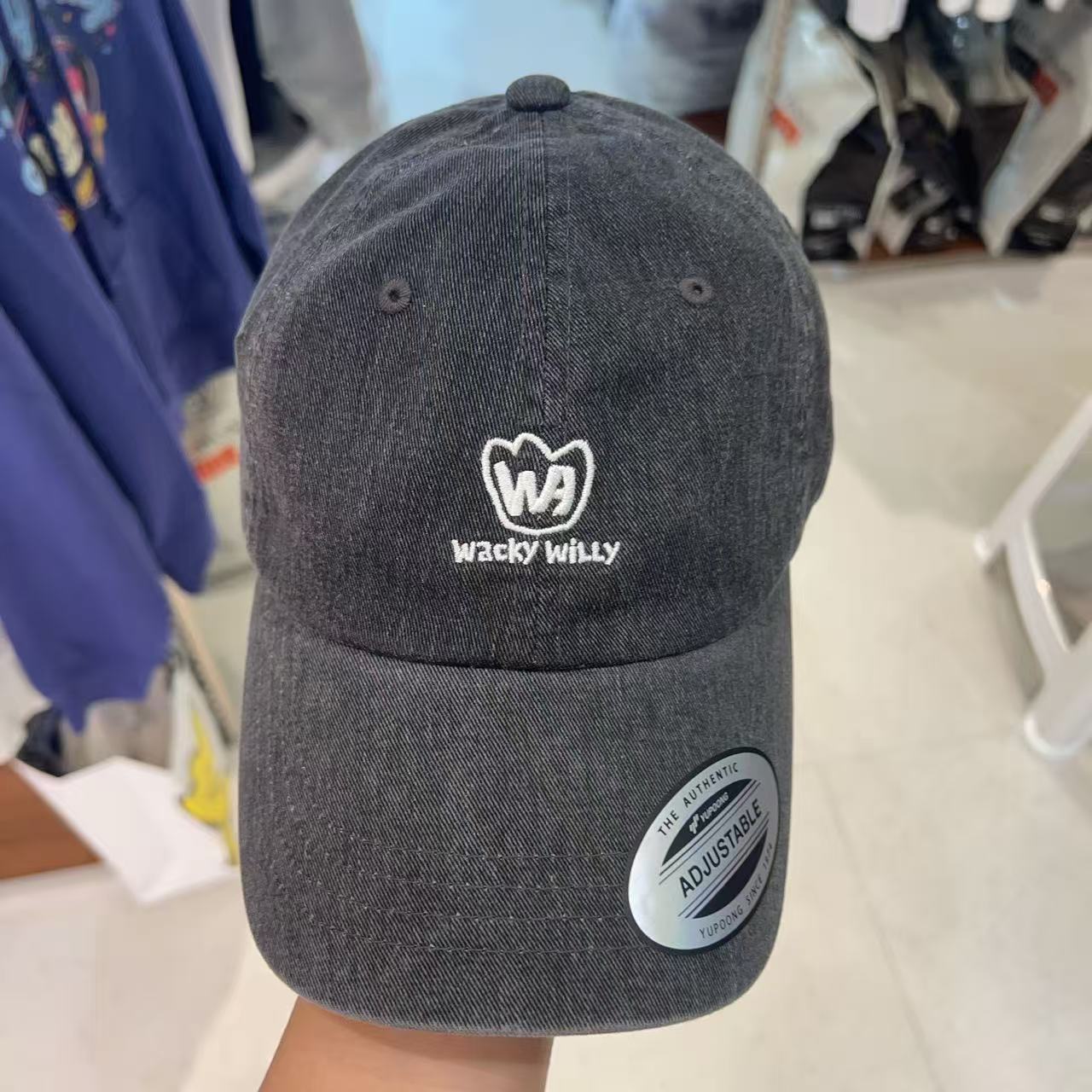 韓國 Wacky Willy Pigment Washed Ball Cap【WW040】