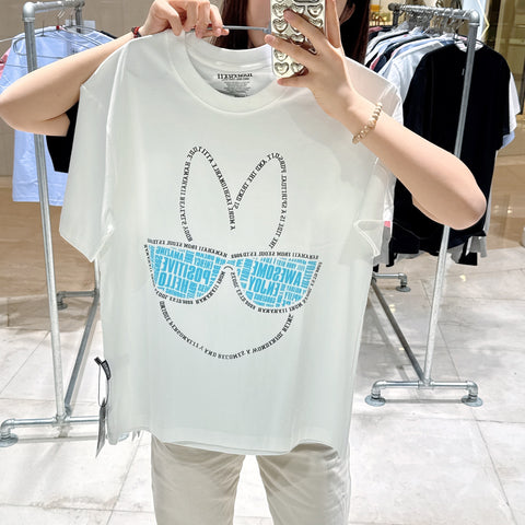 韓國 HANAHAII 眼鏡圖案純棉 T-Shirt【HA060】 - STT Mall HK 靚太網購