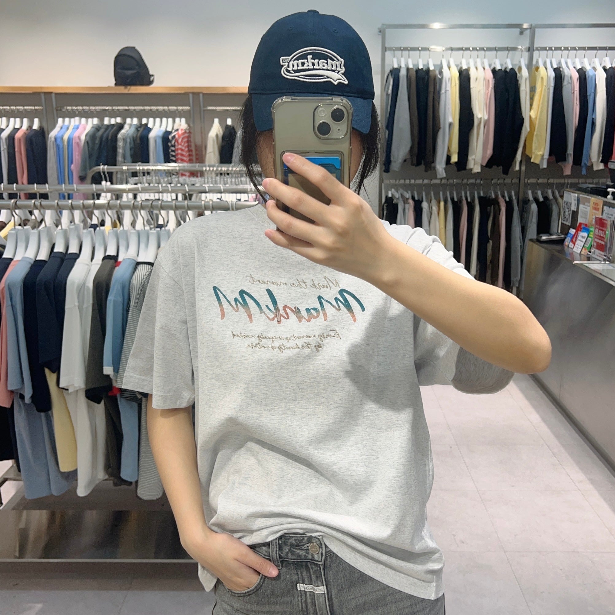 韓國 Markm TRAVEL LOGO T-SHIRTS【MA135】