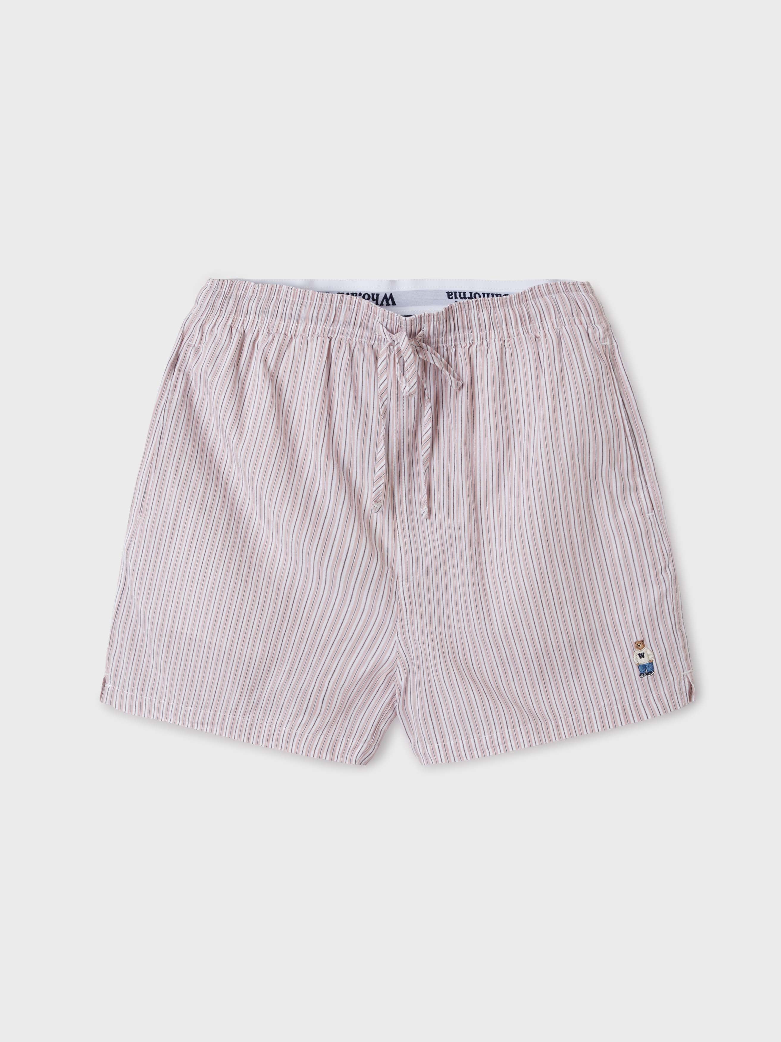 韓國 Who.A.U Steve Striped Cotton Shorts【WA218】