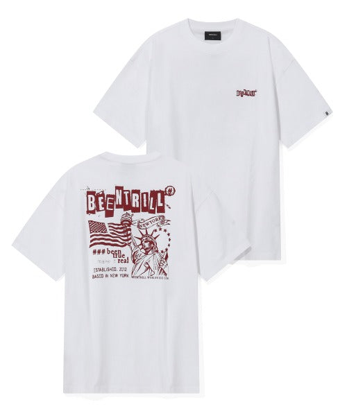韓國 Beentrill Liberty Symbol T-Shirt【BL035】