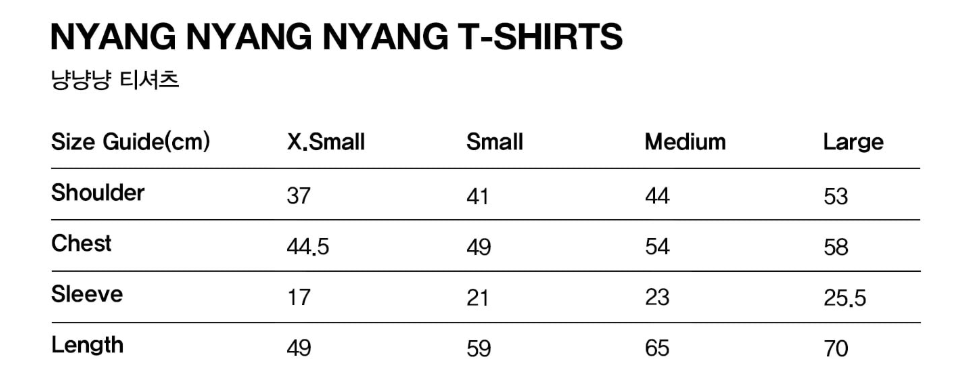 韓國 Video Jockey NYANG NYANG NYANG T-SHIRTS【VJ024】