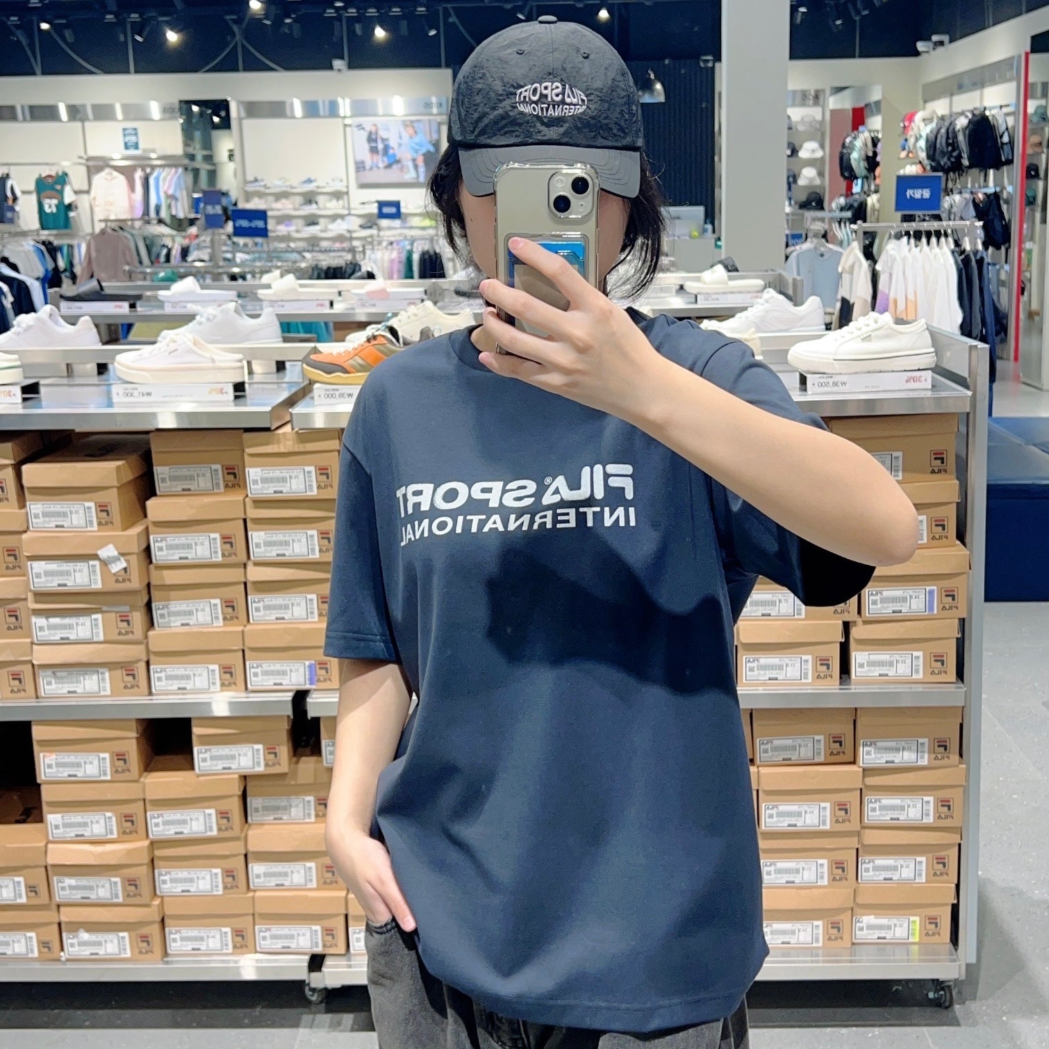 韓國 FILA Big Logo Short Sleeve T-shirt【FA299】