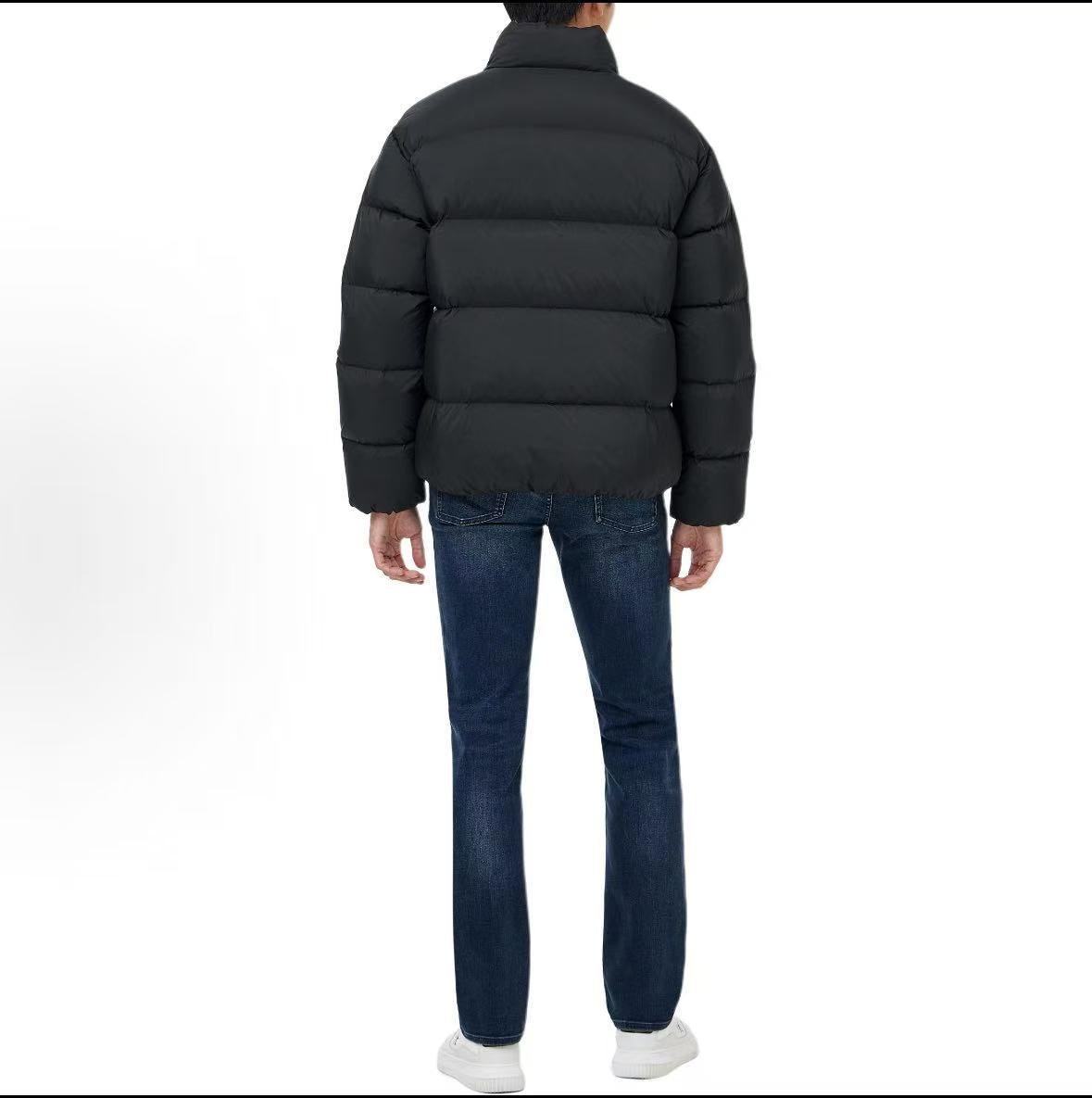 韓國 Calvin Klein Men's Curved Quilted Nylon Down Puffer【CK002】