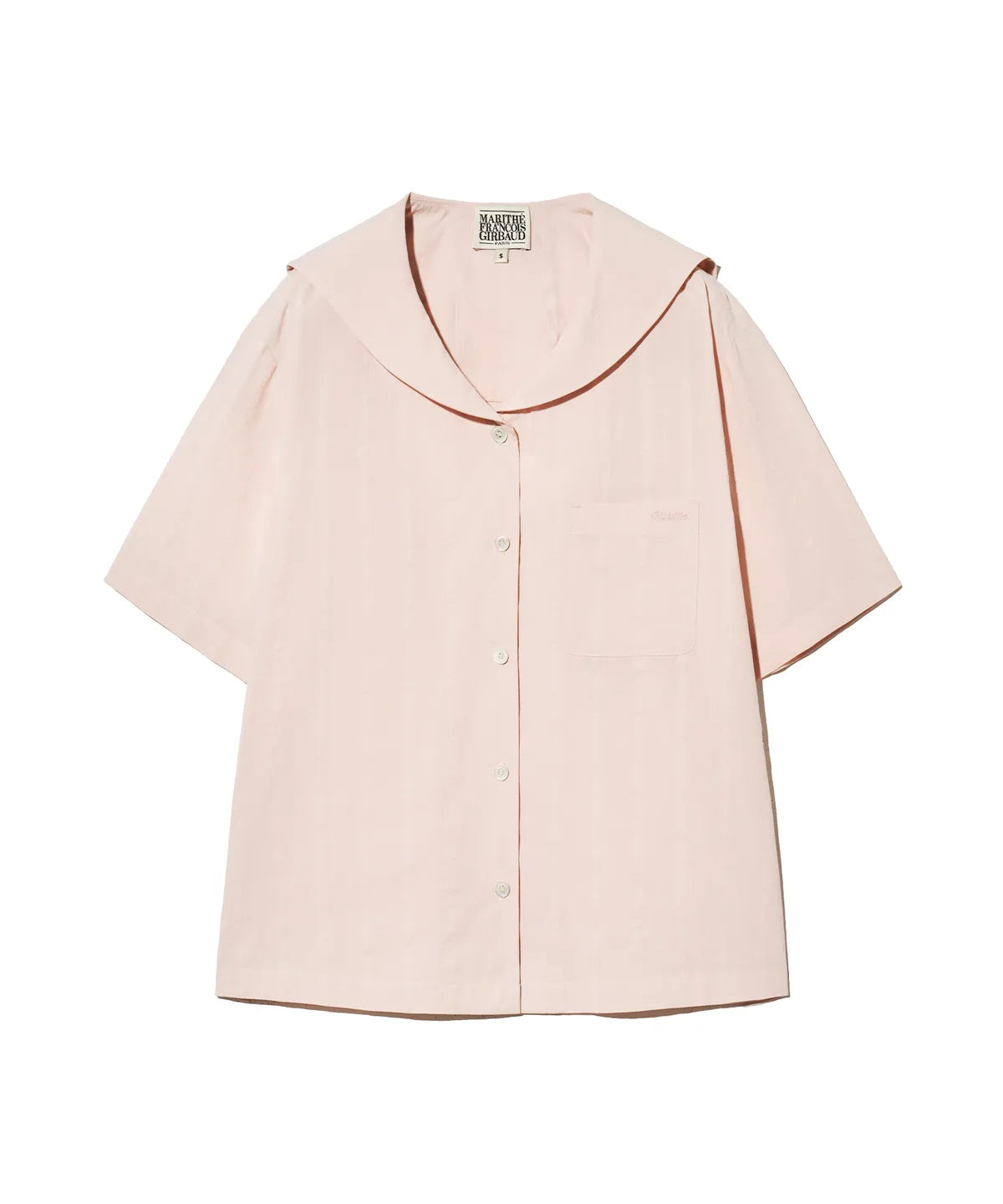 韓國 Marithe Francois Girbaud W Marine Half Sleeve Shirt【MF692】