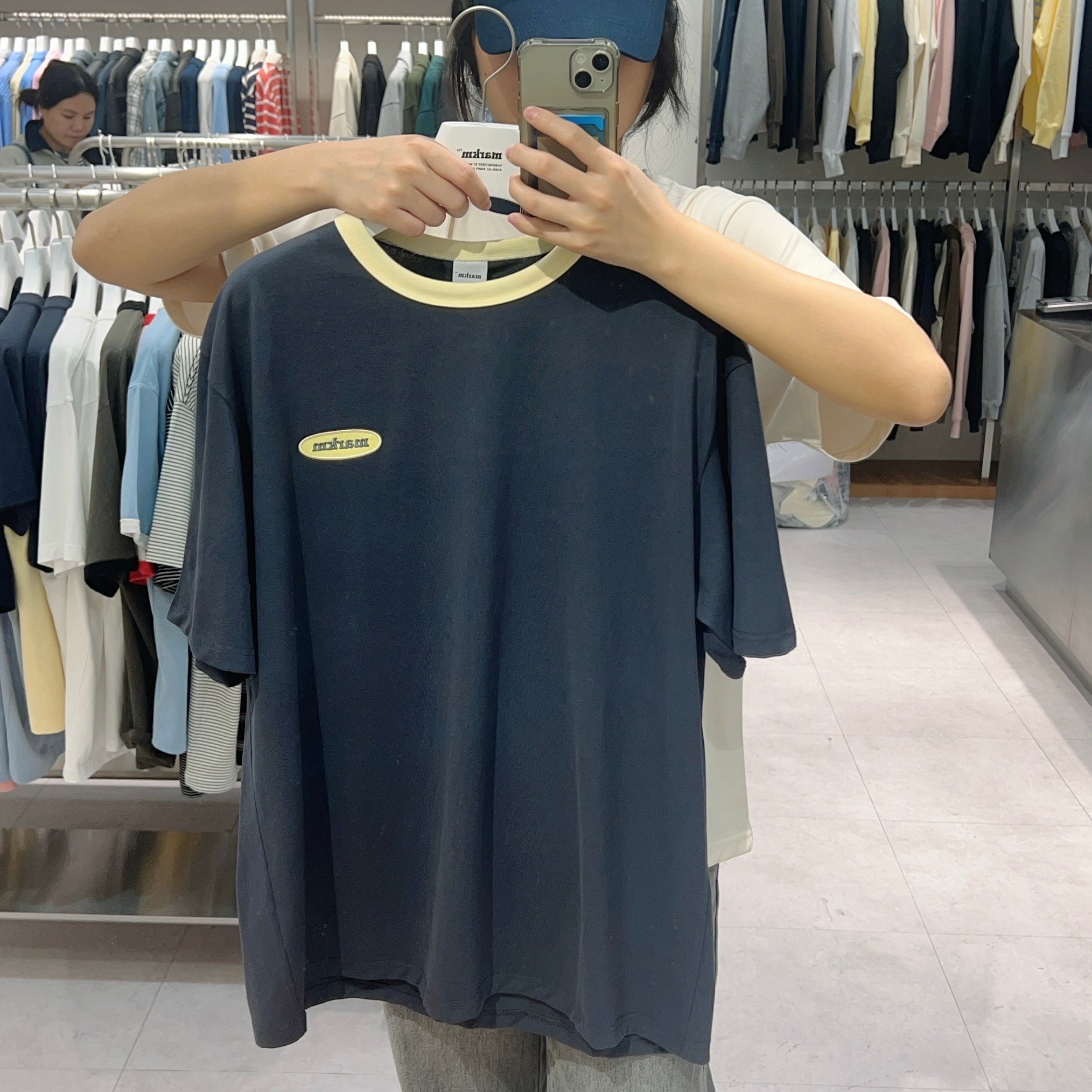 韓國 Markm BASIC LOGO RINGER T-SHIRTS【MA133】
