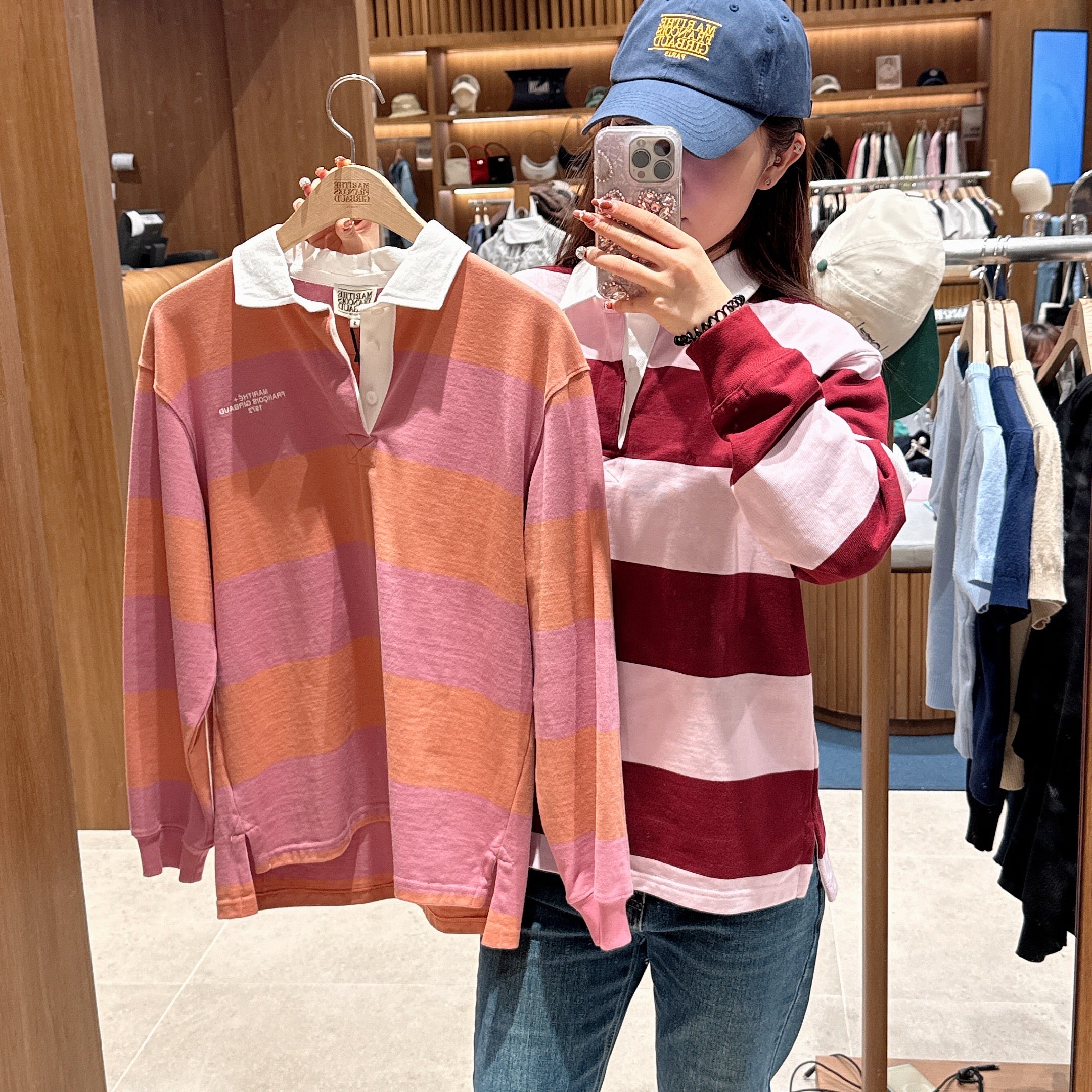 韓國 Marithe Francois Girbaud STRIPE RUGBY T-SHIRT【MF440】