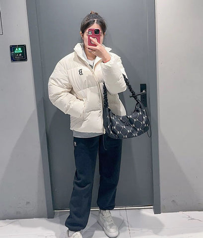 韓國 MLB Diamond Monogram Sportive Hobo Bag【MB246】
