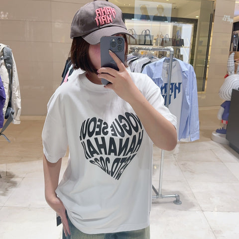 韓國 HANAHAII 心形vogue T-Shirt【HA088】