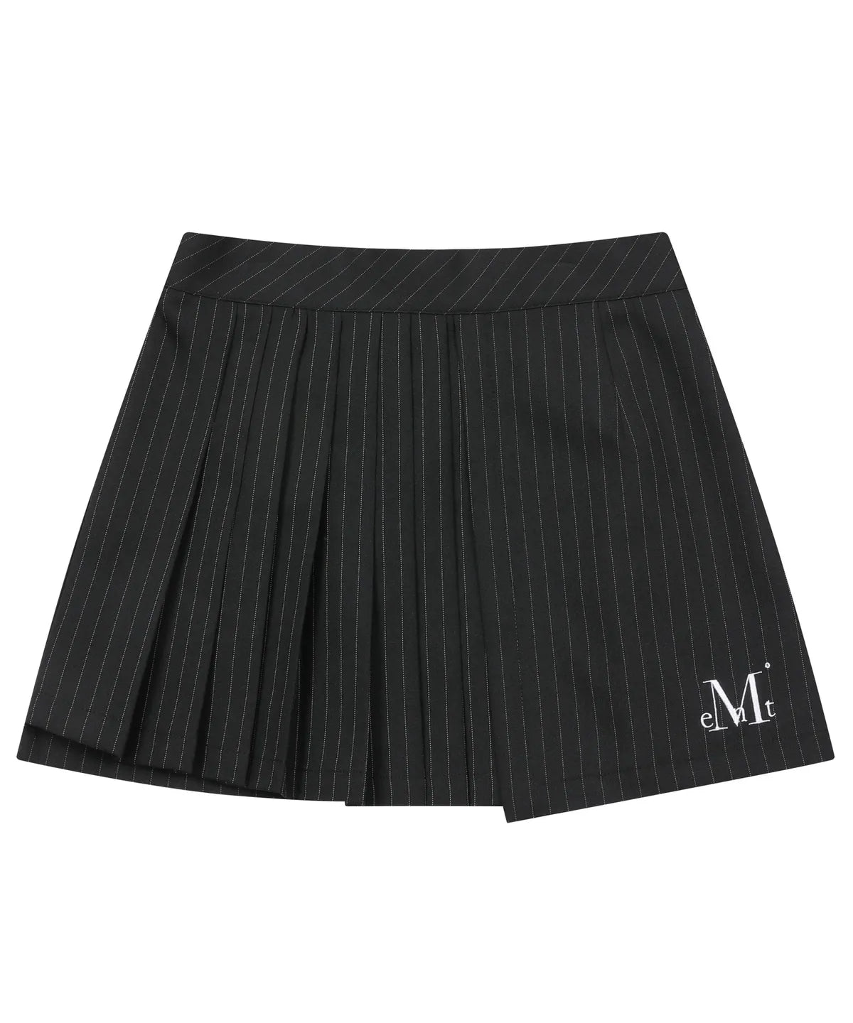 韓國 Mucent Flint Stripe Half Pleated Skirt【MU039】