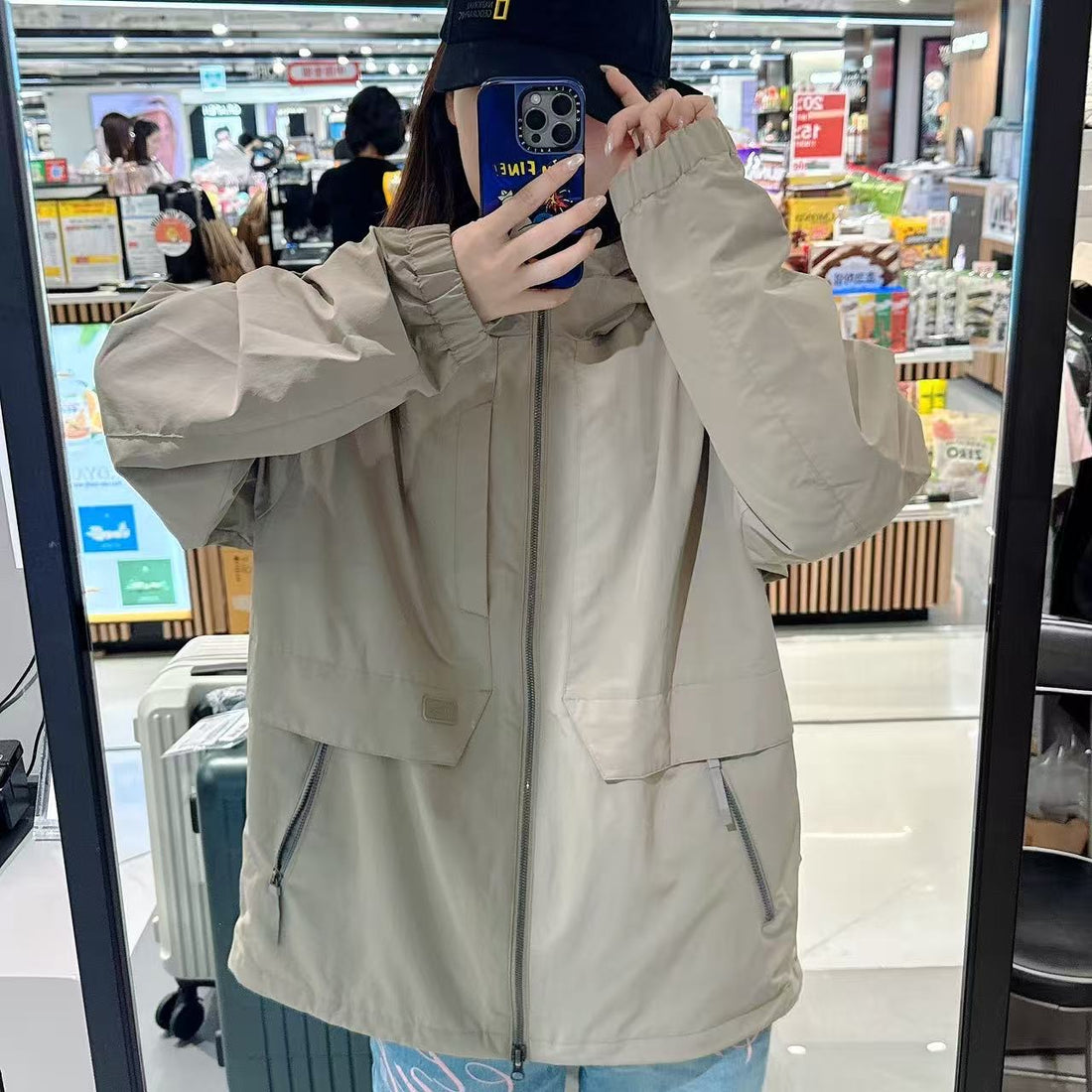 韓國 National Geographic Woven Hooded Jumper【NG019】