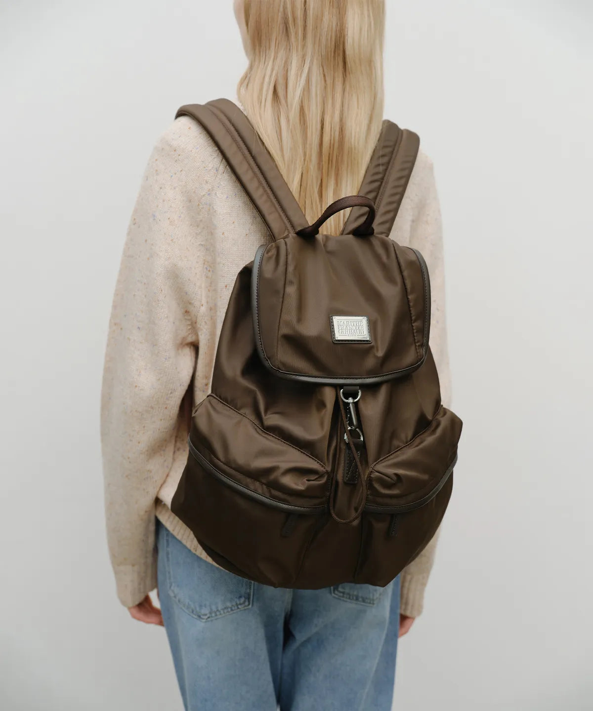韓國 Marithe Francois Girbaud Classic Logo Big Backpack【MF635】