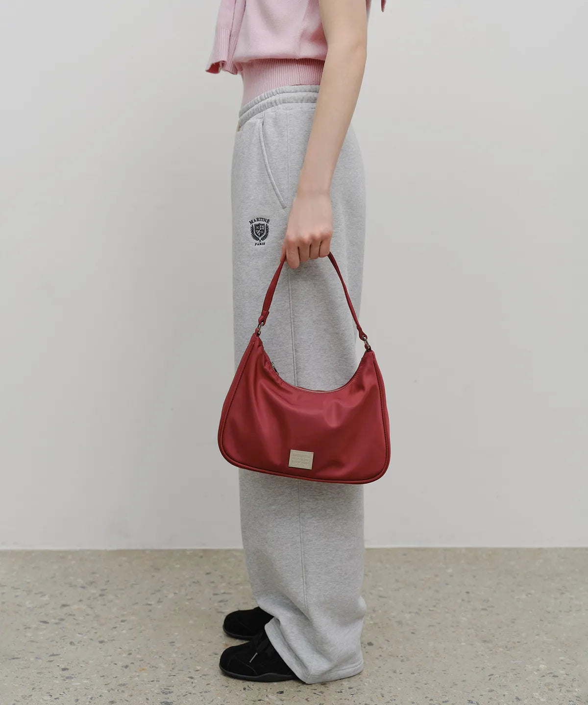 韓國 Marithe Francois Girbaud Classic Logo Hobo Bag【MF642】