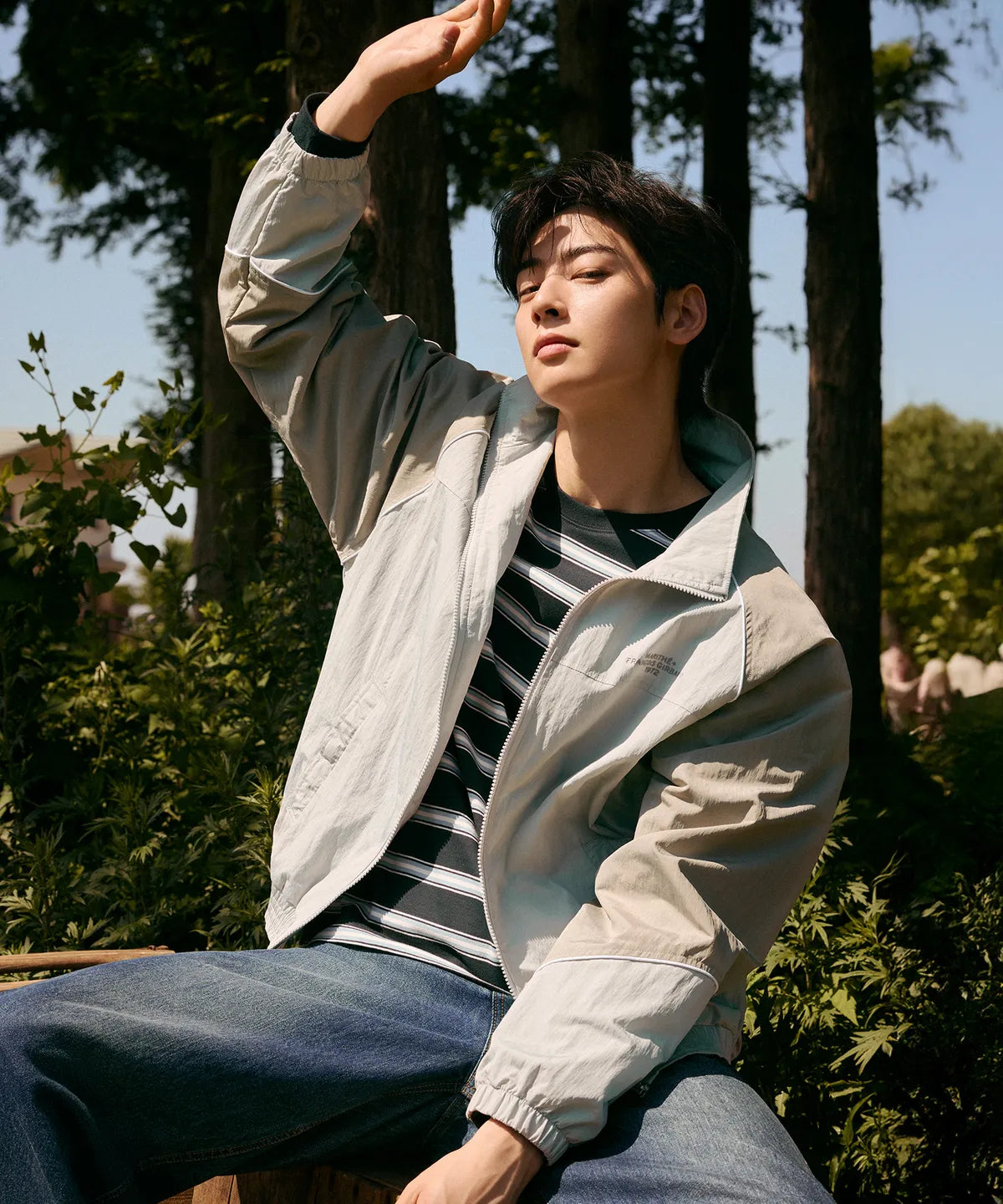 韓國 Marithe Francois Girbaud Color-Block Highneck Windbreaker【MF646】